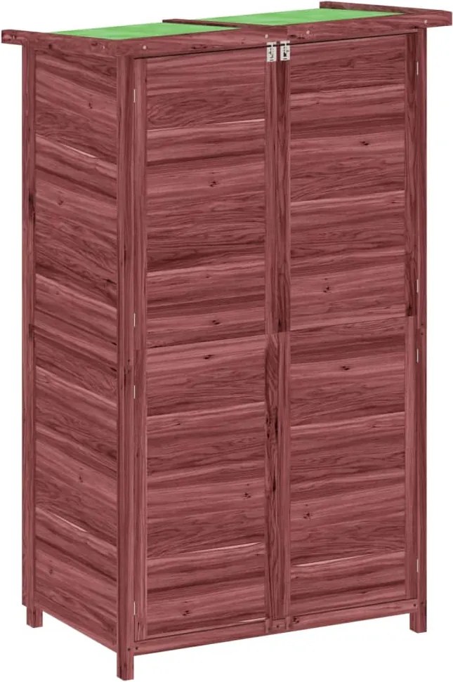 vidaXL Magazie de unelte de grădină cafeniu 83x57x140cm lemn masiv pin