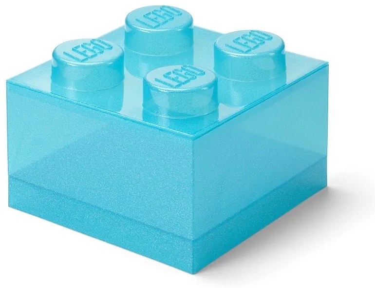 Cutie de depozitare pentru copii albastru-deschis din plastic 25x25x18 cm – LEGO®
