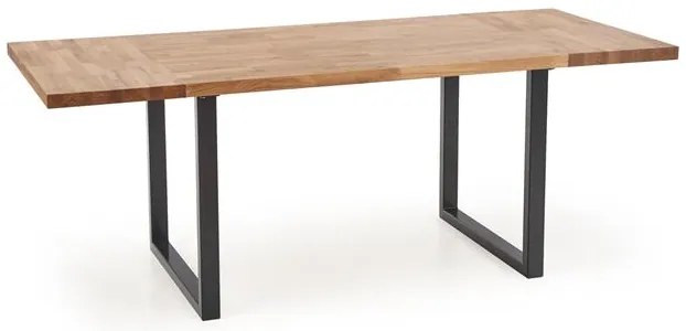 Masa de sufragerie cu blat din stejar RADUS 120(200)x78