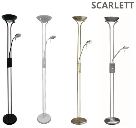 Brilagi - Lampă de podea dimabilă SCARLETT 1xR7s/230W/230V + 1xG9/40W albă