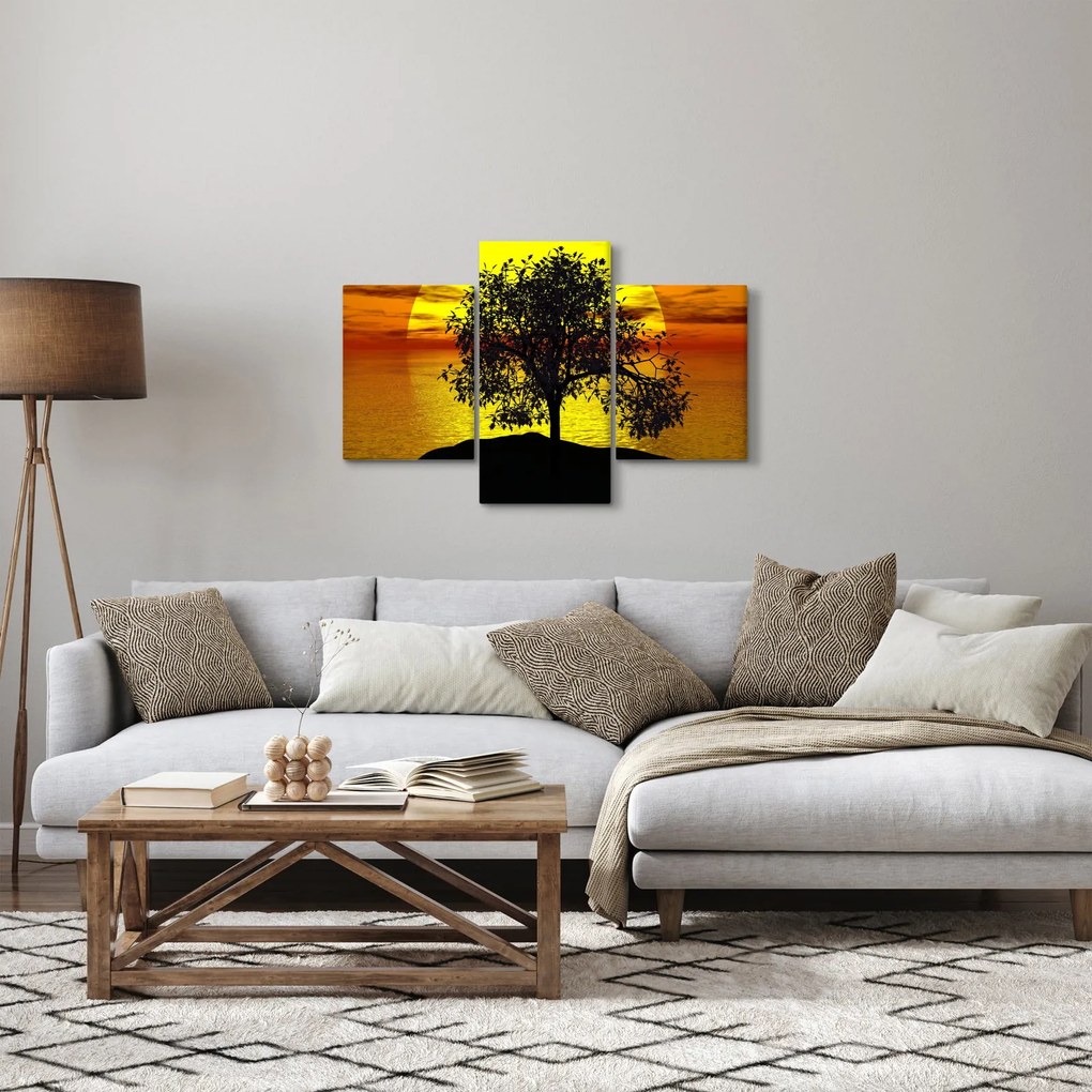 Tablou - Silueta copacilor (90x60 cm)