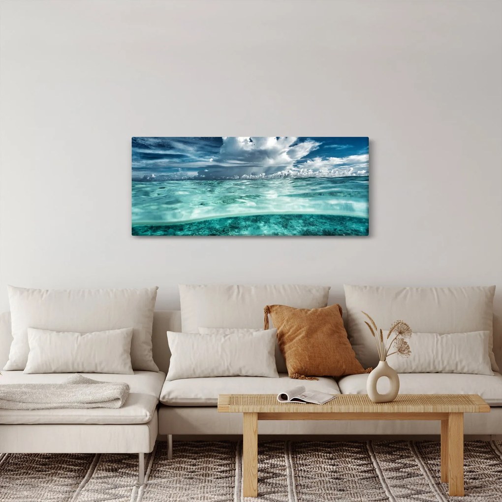 Tablou - privire sub nivelul mării (120x50 cm)