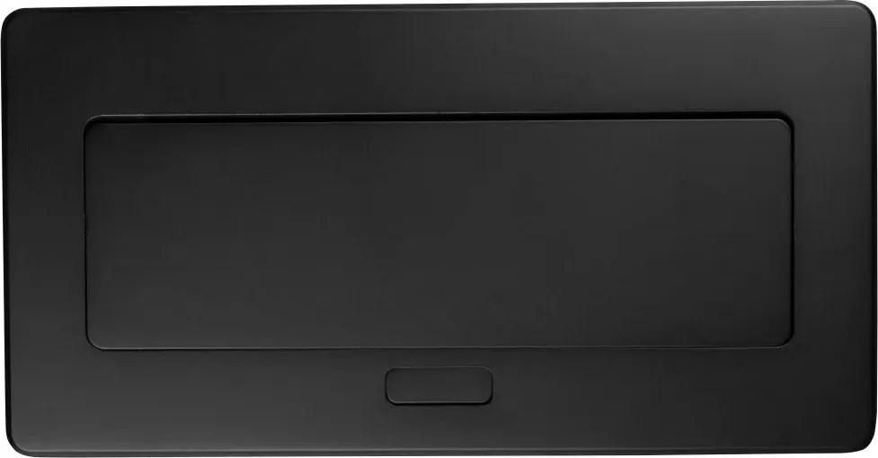 Priza incorporabila in blat Multi Soft GTV, 2 prize Schuko, USB A + C, RJ45, negru, 240 x 120 mm L:240 mm; l:120 mm; H:73 mm, Negru, Aluminiu