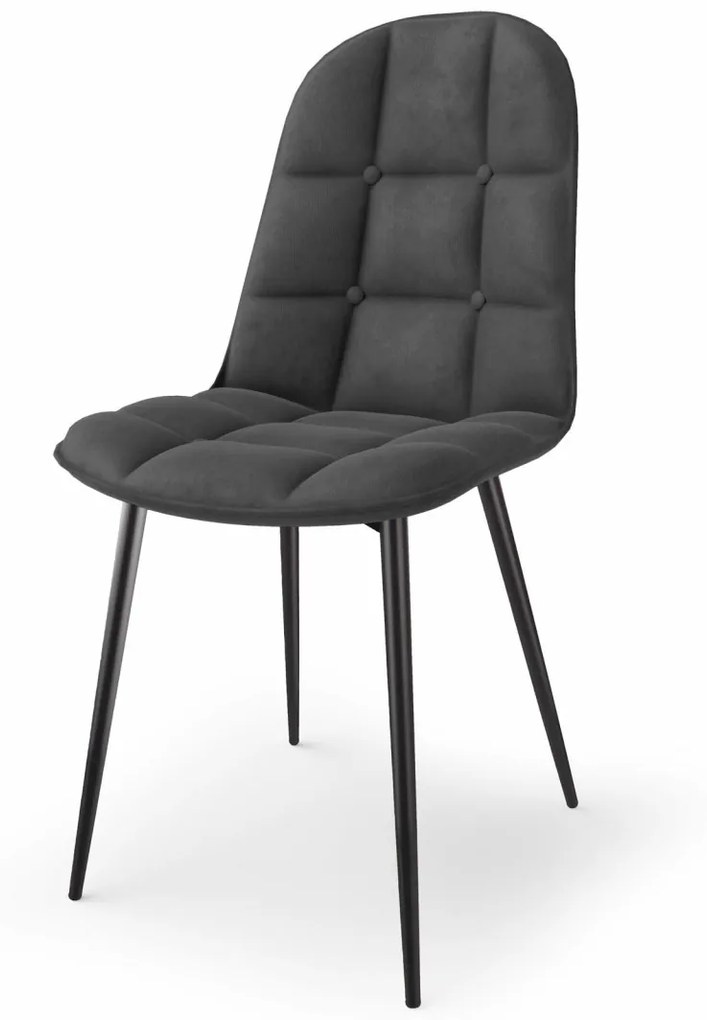 Scaun K417 velvet gri