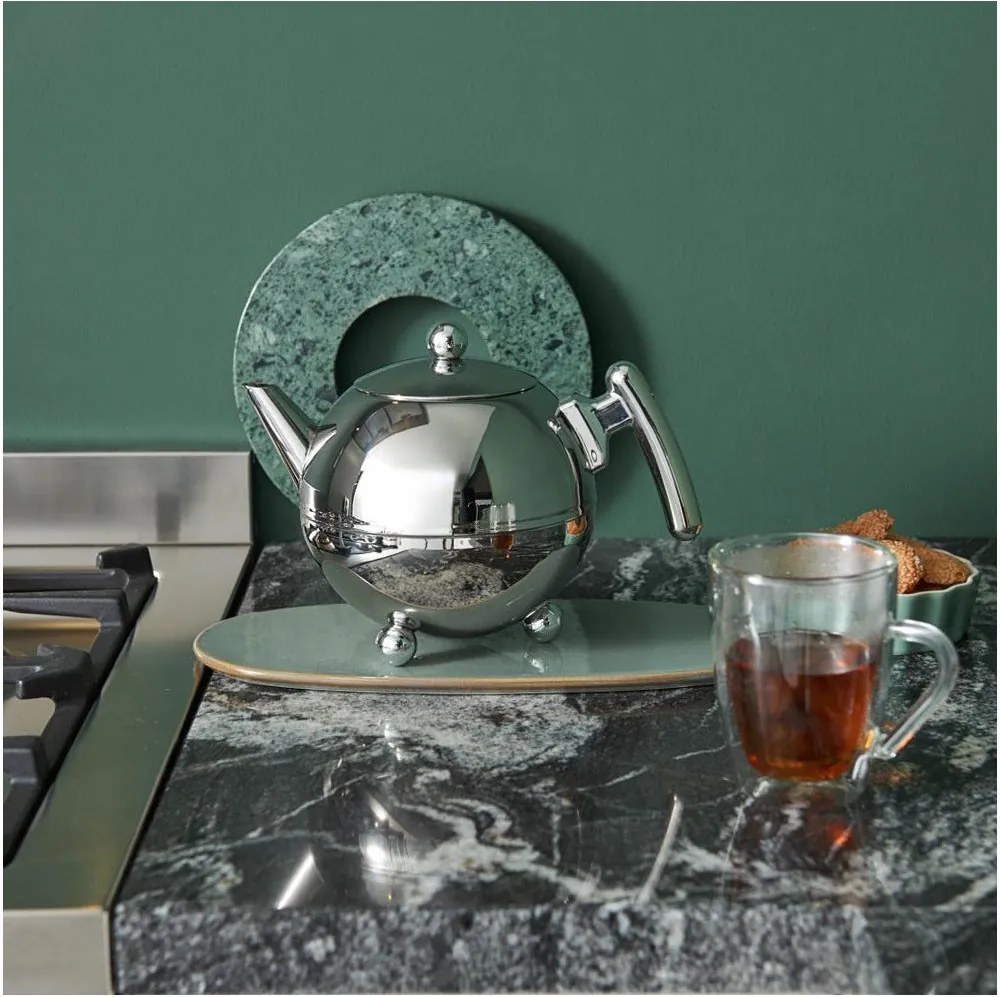 Ceainic argintiu din oțel inoxidabil 1,2 l Bella Ronde – Bredemeijer