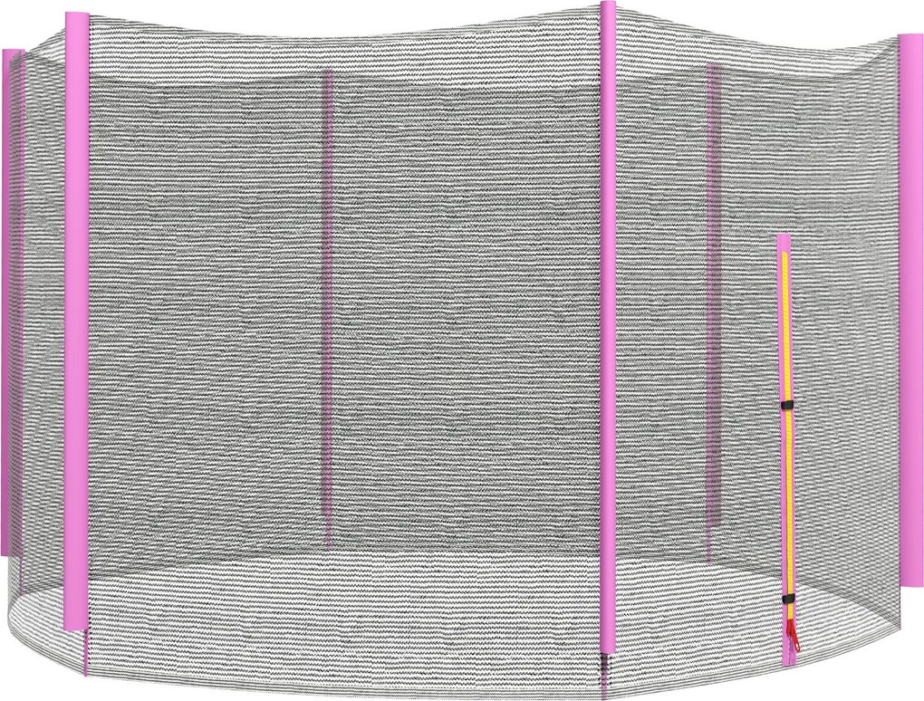 SPORTNOW Plasa de siguranta pentru trambulina 305cm, Roz | Aosom Romania