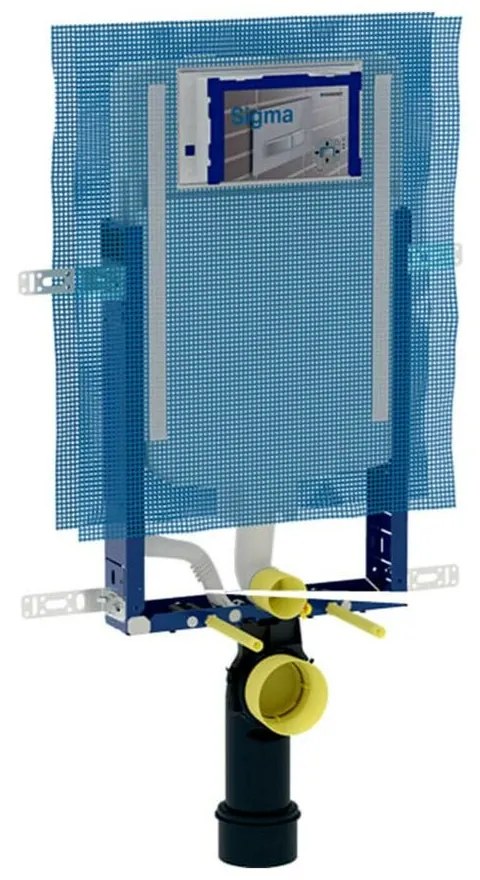 Rezervor incastrat Geberit Sigma cu cadru Kombifix pentru wc suspendat 109 cm, compact, montaj in caramida