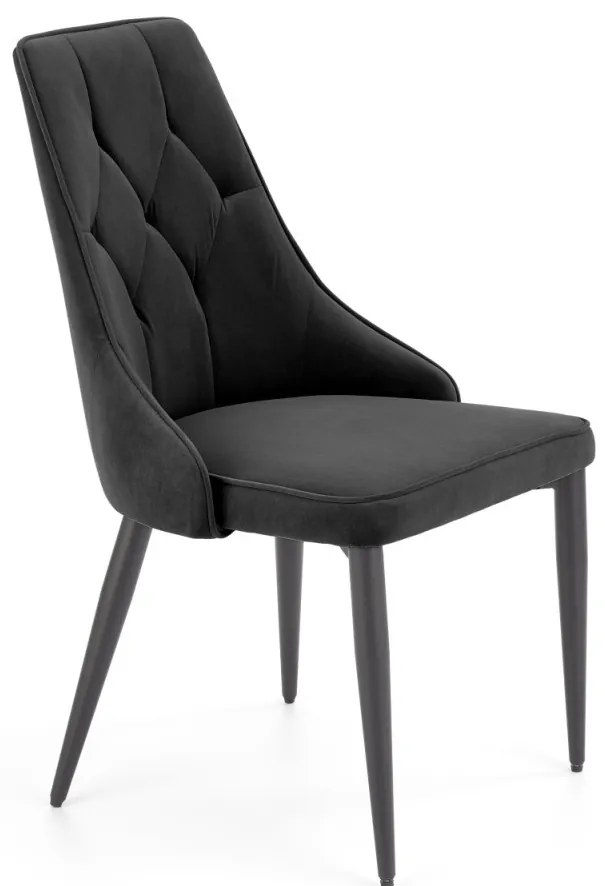 Scaun K365 velvet negru