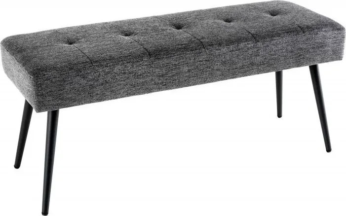 Bancheta tapitata design modern Boutique 100cm, gri