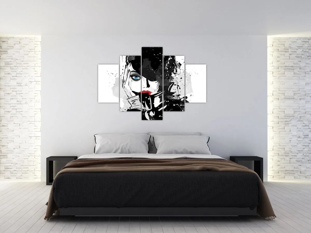Tablou - Femeia misterioasă (150x105 cm)