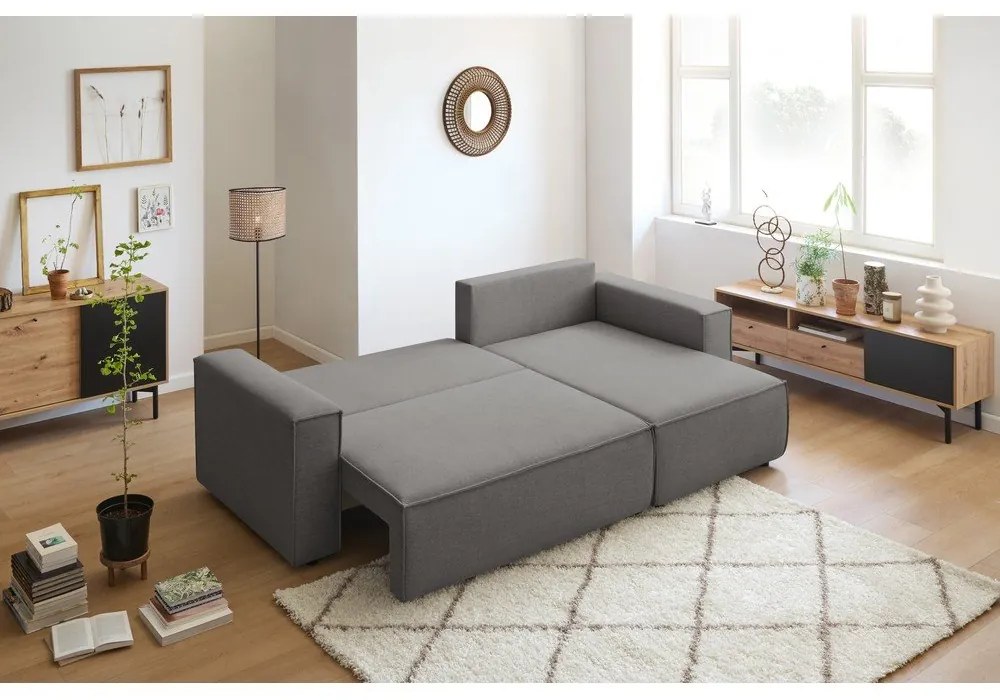 Colțar gri extensibil (cu colț variabil) Nihad – Bobochic Paris