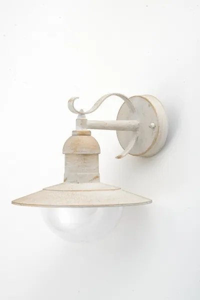 Brilagi - Aplica de perete pentru exterior MOLDE 1xE27/60W/230V IP44 alb/patină