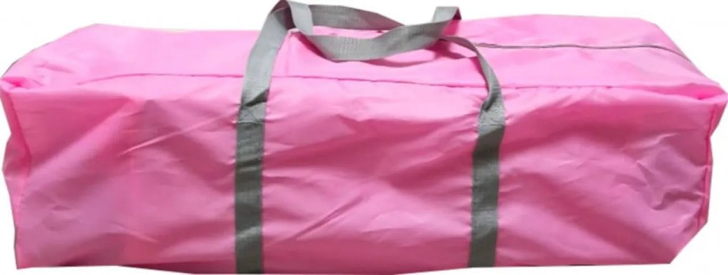 Patut Pliabil si Tarc copii Baby Care™ PRO FMAT, 2 Niveluri de inaltime, Cu melodii si Masa infasat, Carusel cu jucarii din plus, Plasa insecte, Roz