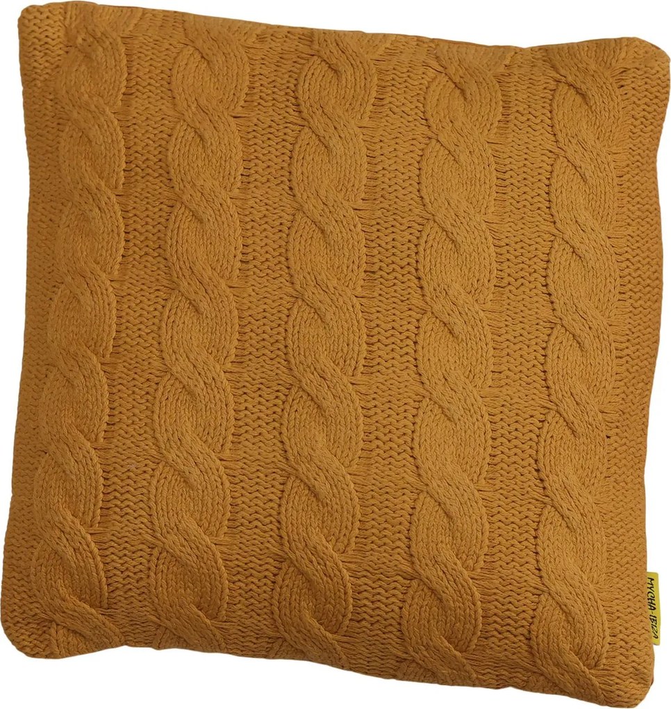 Perna decorativa CABLISS 45x45 cm, ocru