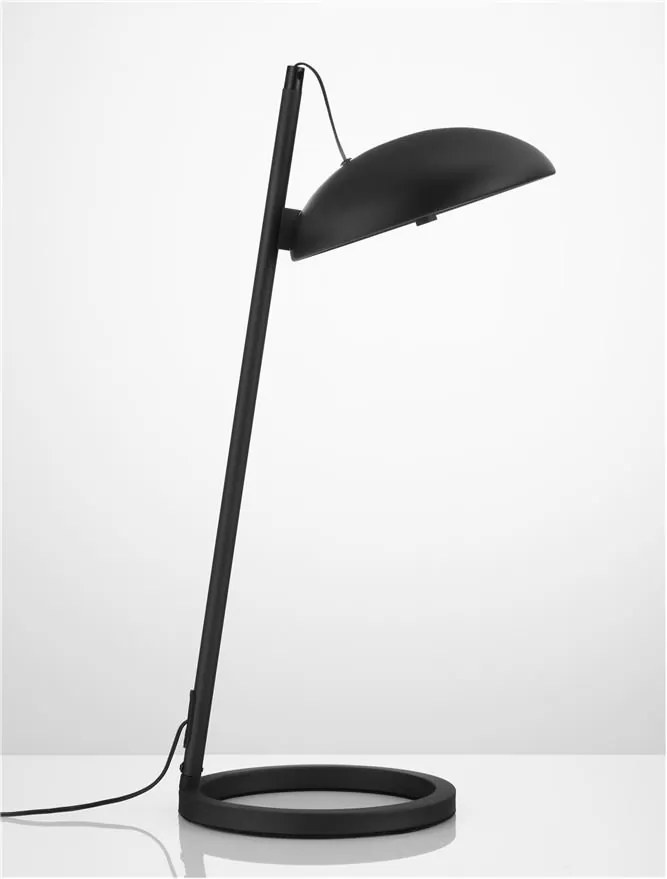 Veioza, lampa de masa LED Flute negru