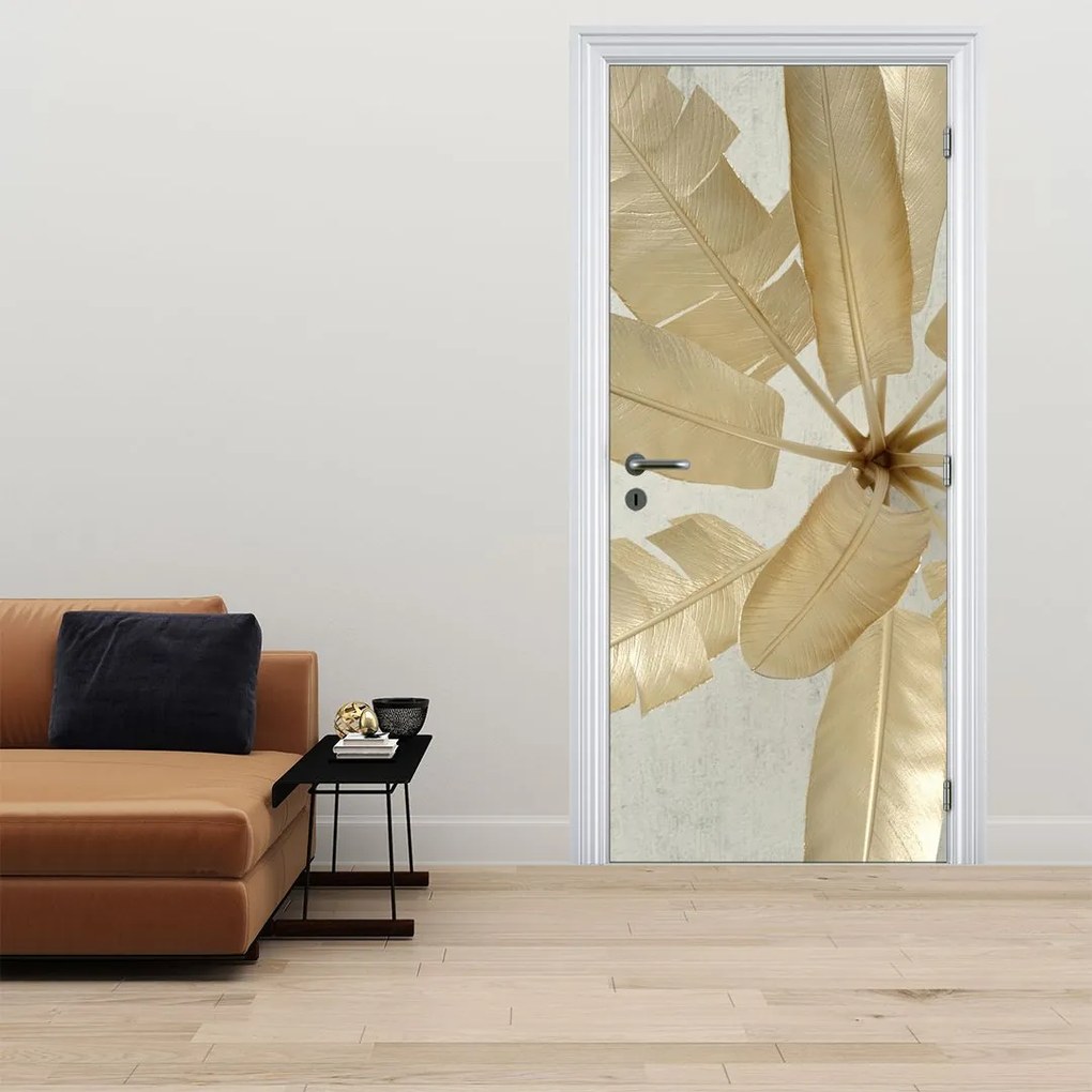 Fototapet pentru ușă - Frunze de palmier (95x205cm)