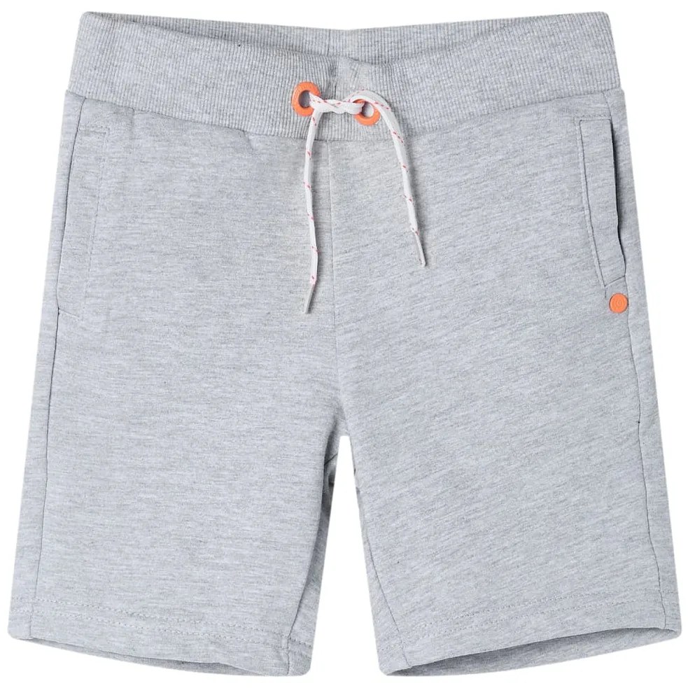 Pantaloni scurți pentru copii cu șnur, gri, 104