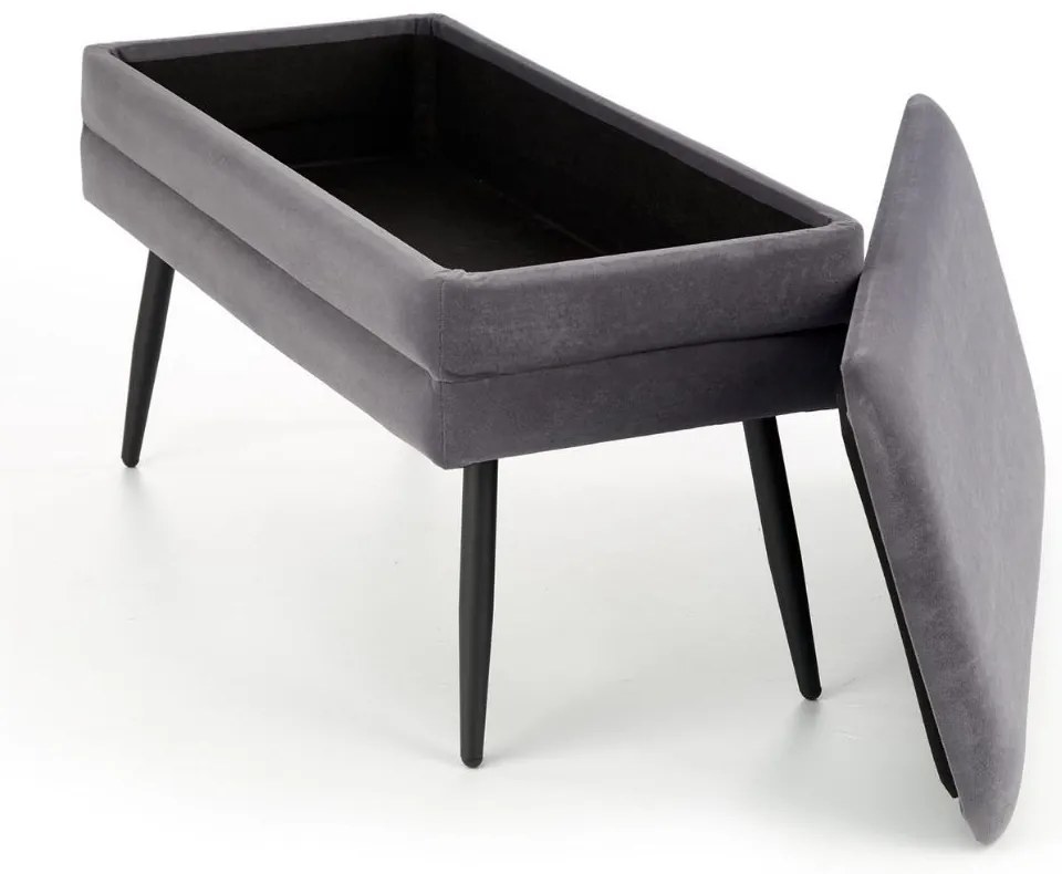 Scaun Velva 1, gri/negru