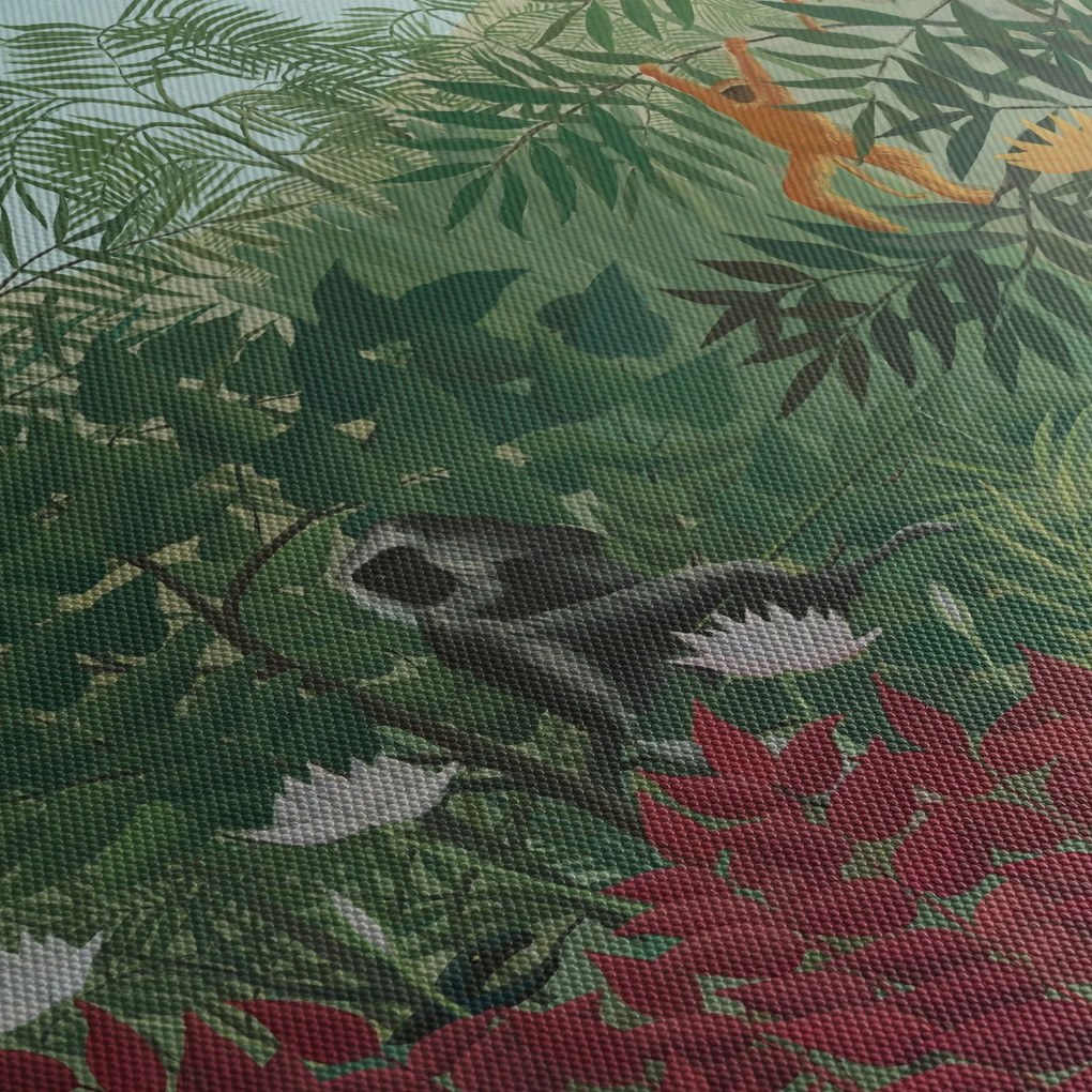Tablou - Henri Rousseau, Tropical Forest with Monkeys, reproducere (90x60 cm)