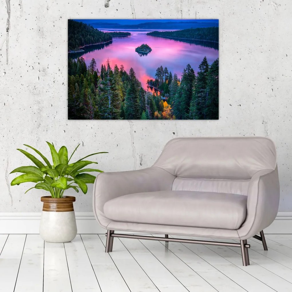 Tablou - Lacul Tahoe, Sierra Nevada, California, SUA (90x60 cm)