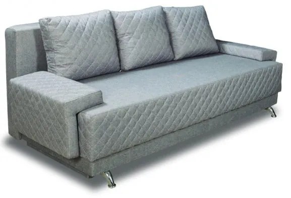 Canapea Extensibila Cu Lada De Depozitare Karla, Argintiu, 212 x 95 x 79 Cm