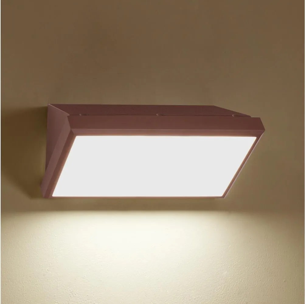 Brilagi - Aplică LED RGBW de exterior TRIANGLE 1xE27/9W/230V maro IP65