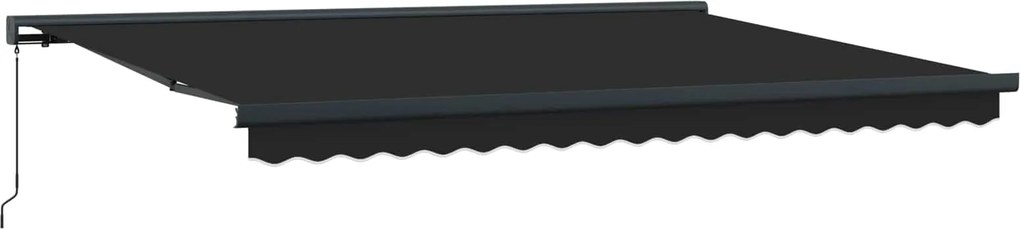 vidaXL Cortina Retractabilă Antracit 450 × 300 cm Stofă și Metal