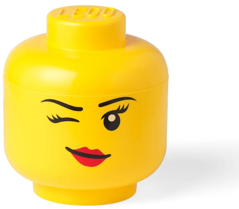 Cutie depozitare LEGO® Winky L, galben, ⌀ 24,2 cm
