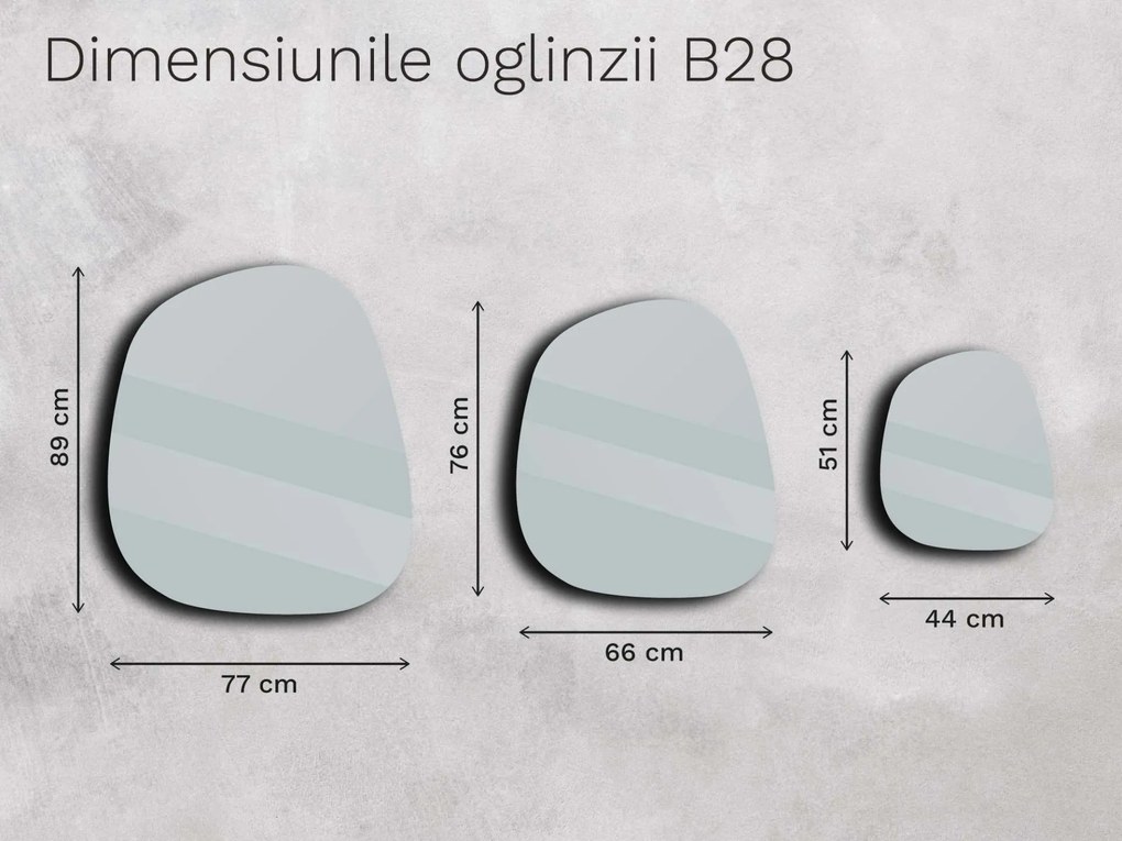 Oglindă bronzată Base B28 66×76