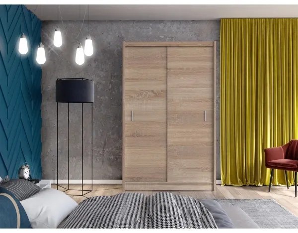 Șifonier cu uși culisante SAPHIRA 150x215 cm stejar sonoma