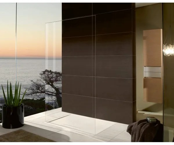 Cadita de dus dreptunghiulara, Villeroy&amp;Boch Squaro, 120x90cm, H1.8cm, Stone White, UDQ1290SQR2V-RW