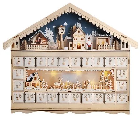 Calendar LED de Advent Brilagi LED/2xAA pin