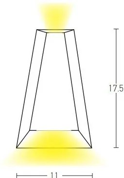 Aplica LED iluminat exterior ambiental IP54 Xela grafit