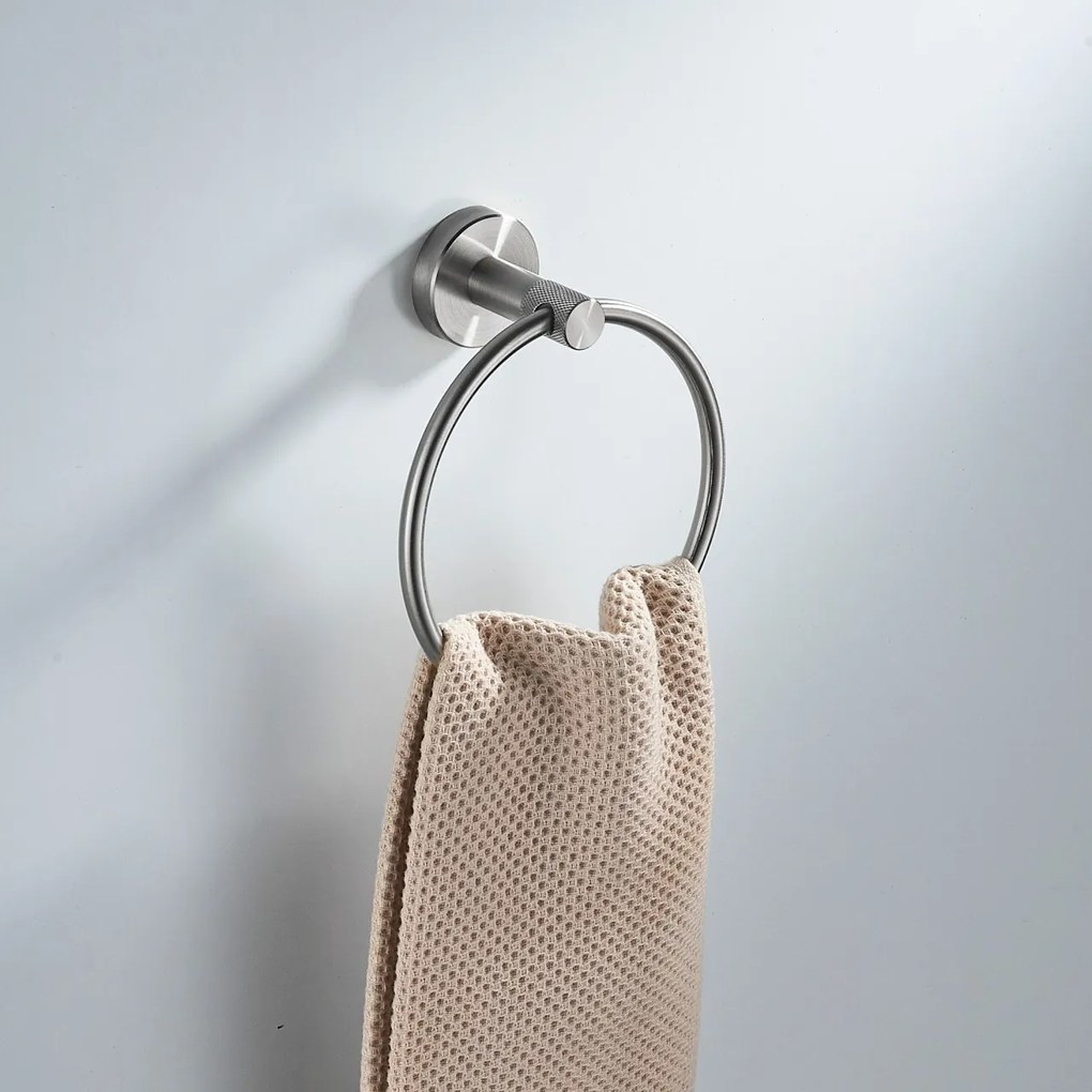 Cuier de baie Ring 6610 Modern Brush Nickel