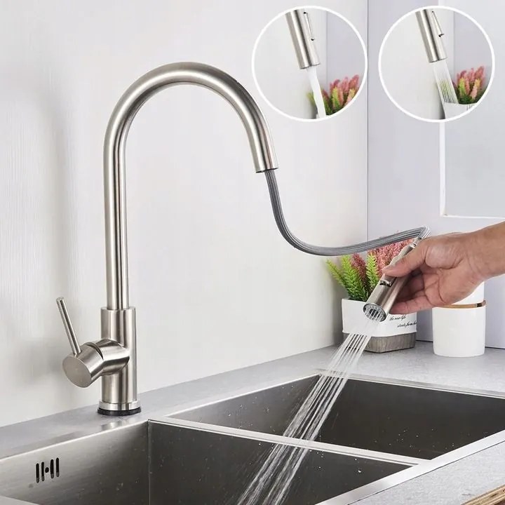 Baterie de bucătărie Rea Fresh Nichel Brush INOX