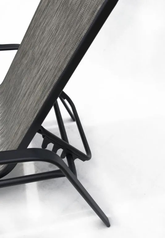 Șezlong de grădină metal ZWC-52 gri