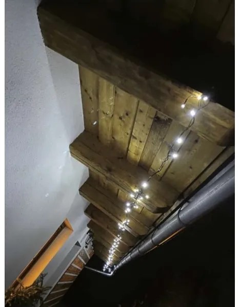 Ghirlandă LED pentru exterior 80xLED/13m IP44 alb rece