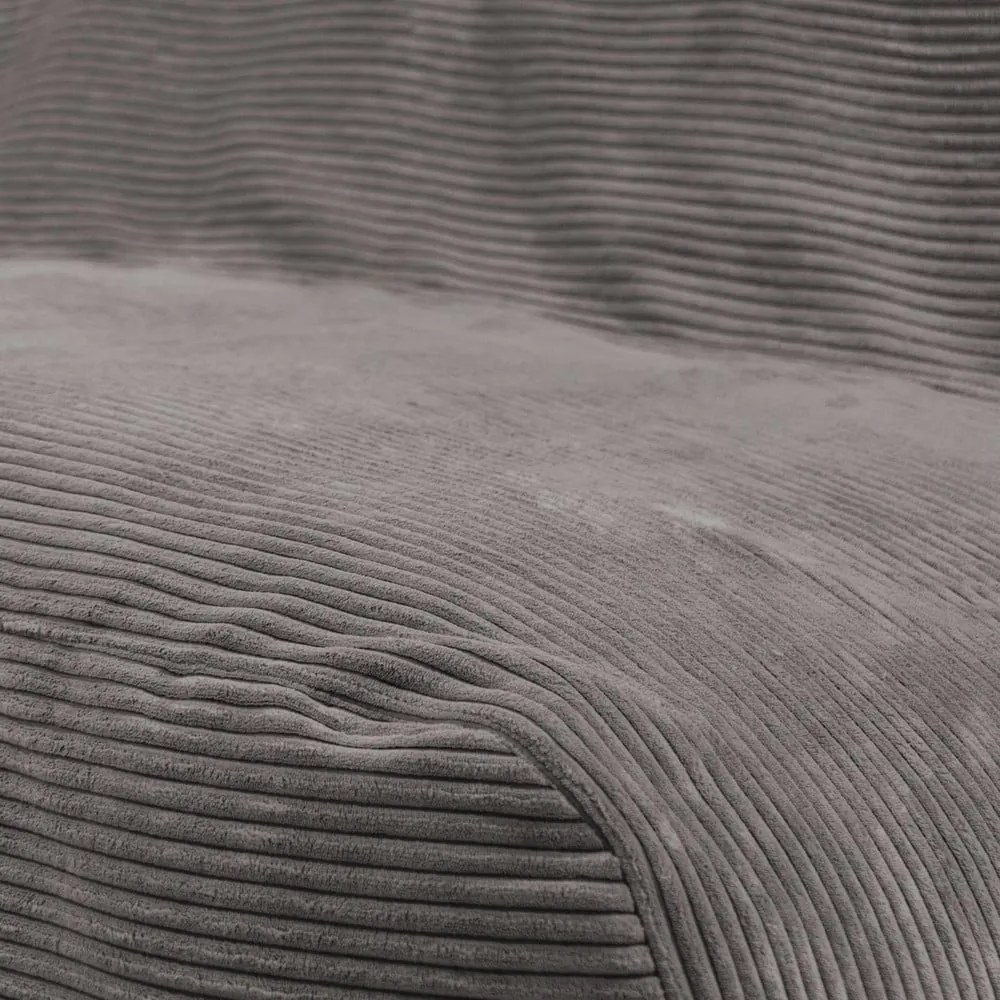 Fotoliu bean bag verde cu tapițerie din catifea reiată Sofa Tube – SLOWDOWN