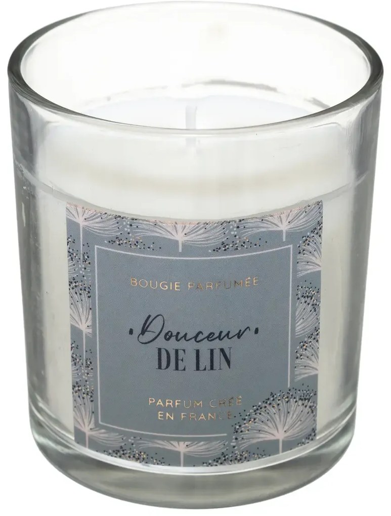 Lumanare parfumata in cupola din sticla CHICK softness of linen