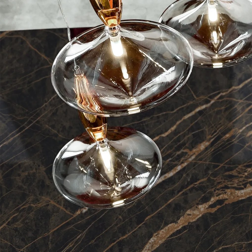 Lustra deosebita cu 20 pendule design LUX Étoile 05