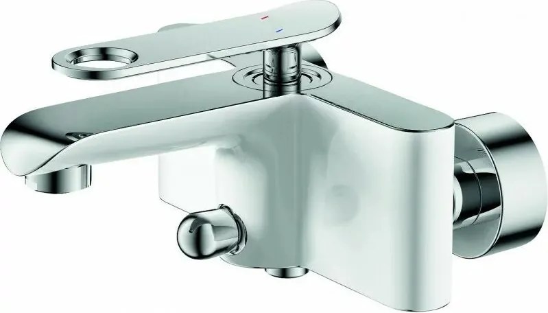 Baterie cada-dus Inter Ceramic Kalia monocomanda alb finisaj lucios