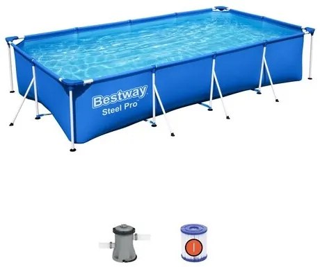 Bestway Piscină supraterană Steel Pro, 401 x 211 x81 cm