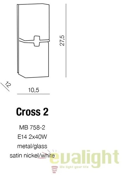 Aplica de perete moderna Cross 2
