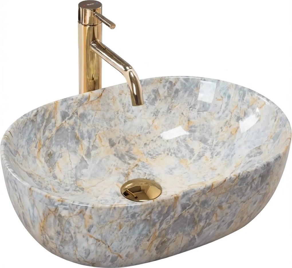 Lavoar pentru blat Rea Amelia Ruststone 48