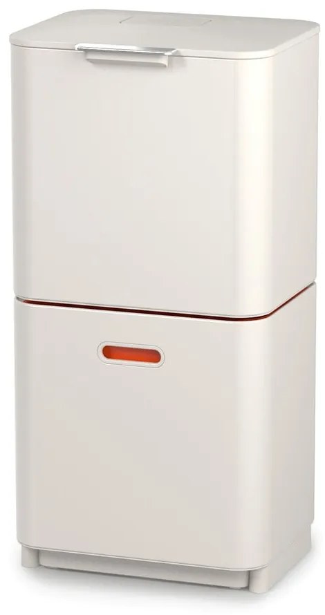 Coș de gunoi bej de reciclat din oțel 60 l Totem Max – Joseph Joseph