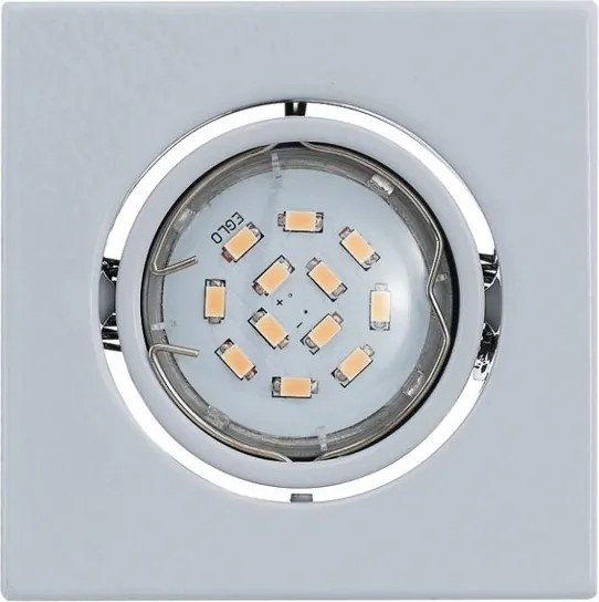 Set 3 spoturi, incastrabil pt. tavan fals, directionabil, dim. 9,5x9,5cm, LED Igoa 93245 EL