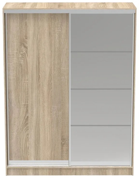 Dulap dormitor cu oglinda Korredor Pako World Sonoma 160x60x220 cm