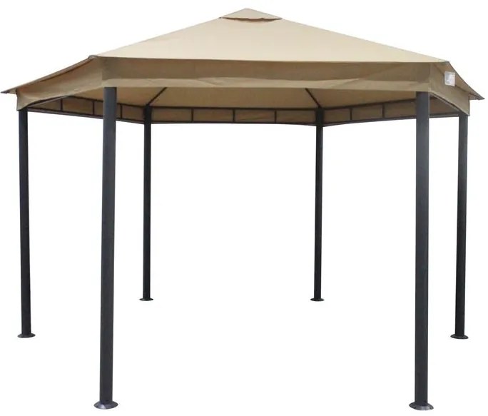 Pavilion de grădină hexagon AMBON 2 x 2 x 2 - bej