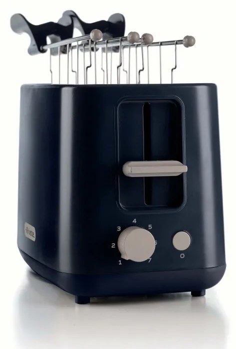 Prajitor de paine Ariete BREAKFAST 0157/03, 760W, 2 felii, Buton stop, 7 trepte, Tava dpentru firimituri detasabila, Negru