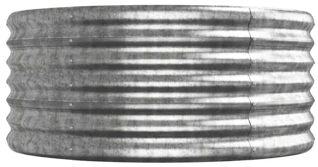 Jardiniera, argintiu, 224x80x36 cm, otel vopsit electrostatic 1, Argintiu, 224 x 80 x 36 cm